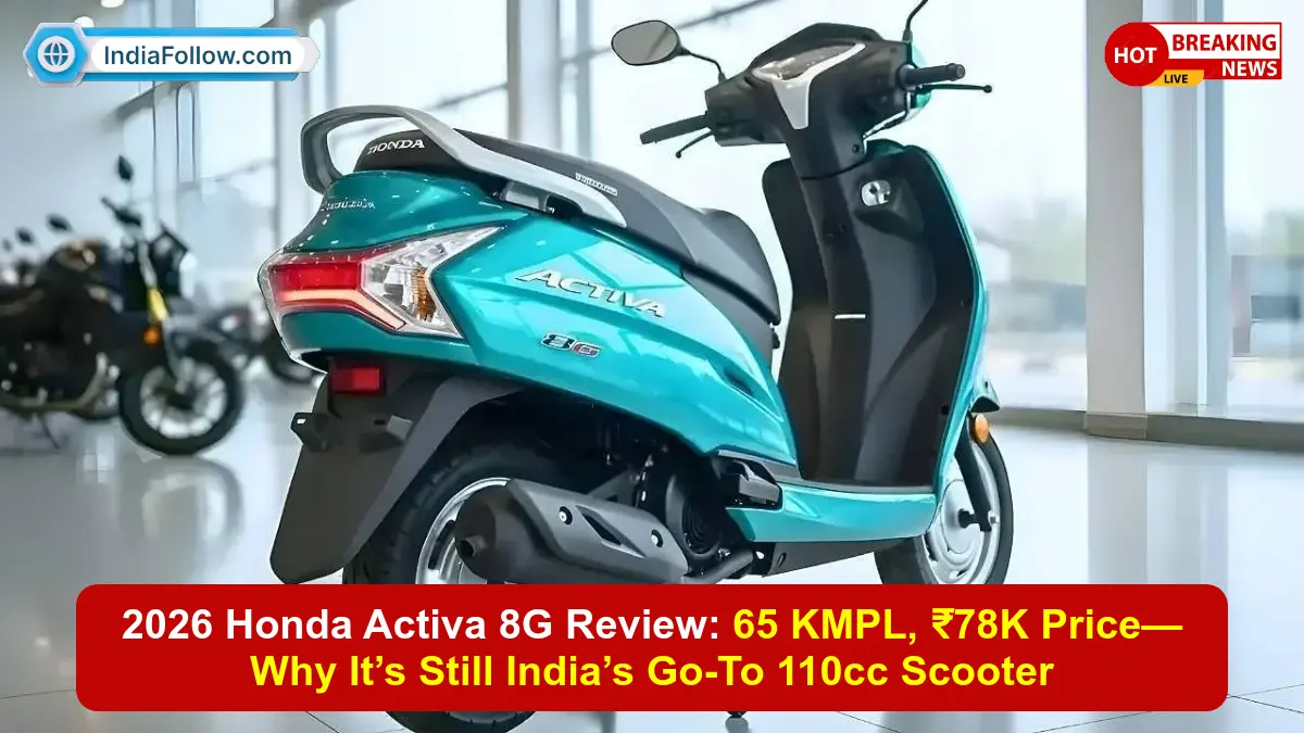 2026 Honda Activa 8G, Honda Activa 8G review, Honda 110cc scooter mileage, Activa 8G price, Activa 8G features, Honda scooter 2026, Honda Activa 8G specs