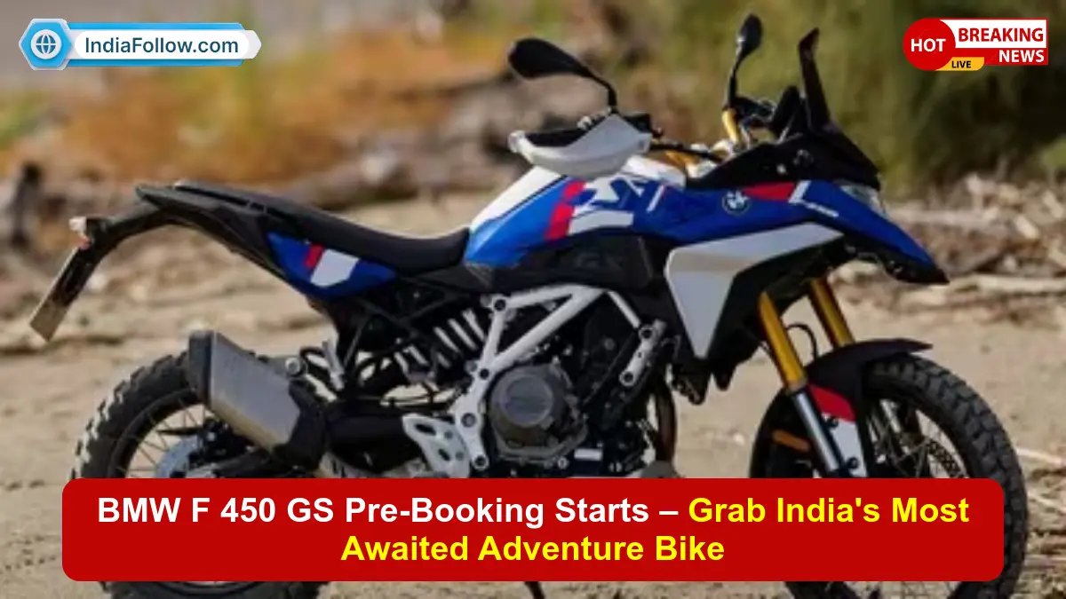 BMW adventure bike, F 450 GS specs, pre‑booking India, TVS partnership, BMW bike launch 2026, adventure motorcycle safety, competitor bikes