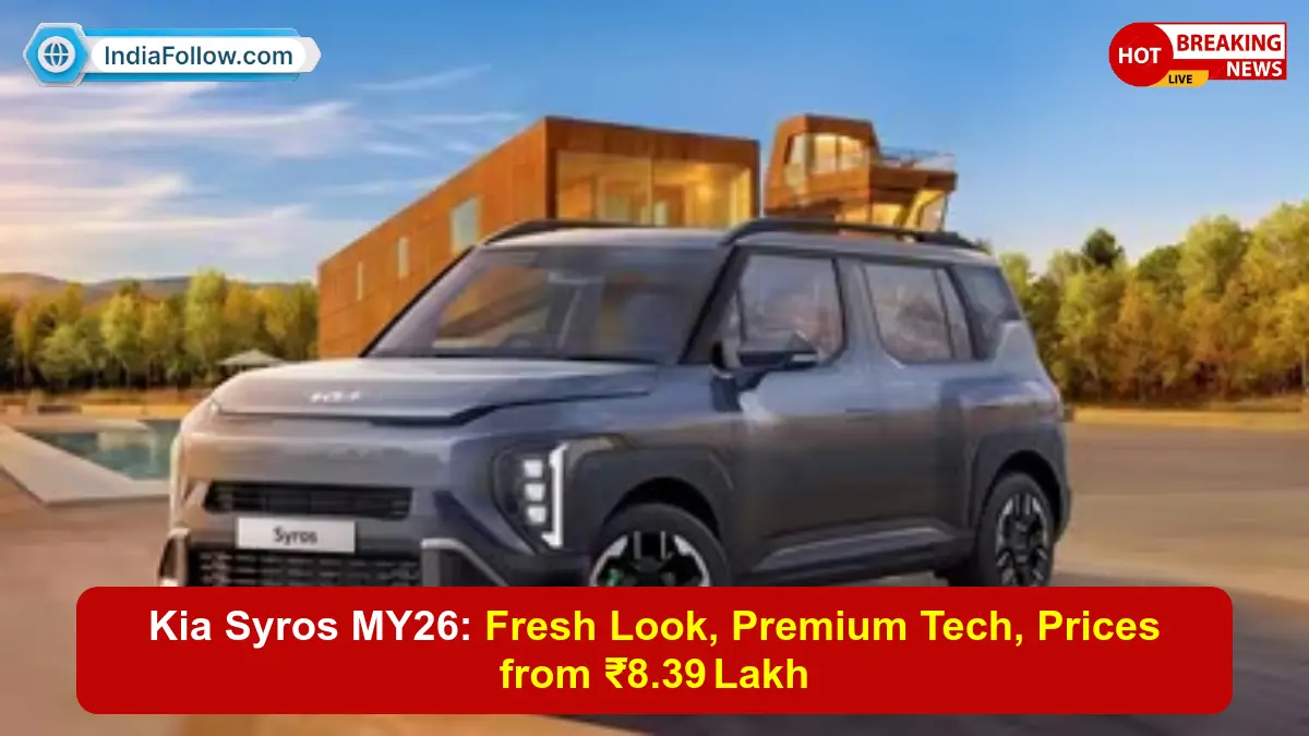 Kia Syros price, Kia SUV India, Kia Syros variants, Kia Syros features, Kia Syros diesel, Kia Syros safety, Kia Syros interior