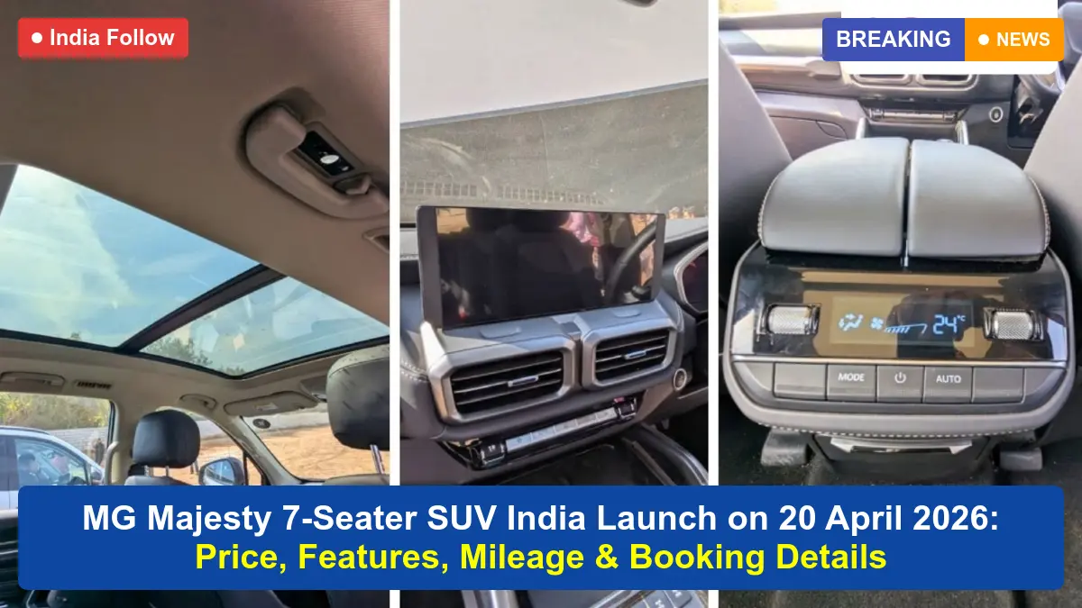 MG Majesty, MG Majesty launch date, MG Majesty price, MG Majesty booking, MG Majesty features, MG Majesty specs, MG Majesty engine, 7 seater SUV, JSW MG Motor India