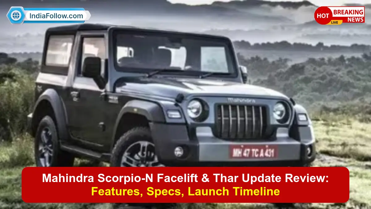 Mahindra Scorpio-N facelift, Mahindra Thar facelift, Scorpio-N pickup truck, Mahindra BE07 EV, Vision S SUV