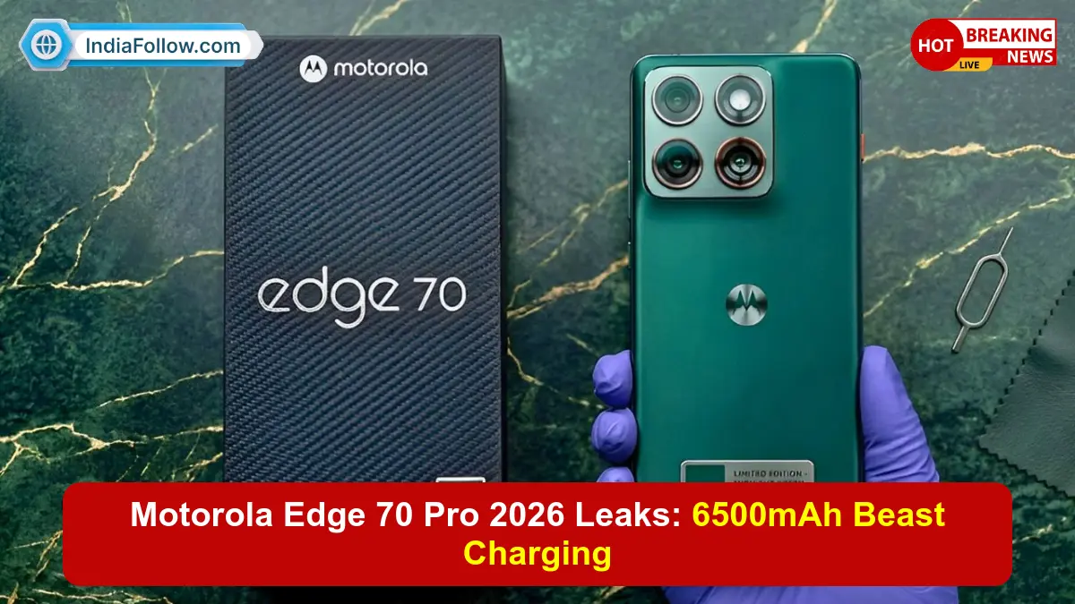 Motorola Edge 70 Pro 2026, Motorola Edge 70 Pro 2026 leaks, 6500mAh battery phone, 90W fast charging, mid-range smartphone 2026, 144Hz AMOLED display, Snapdragon mid-range chipset