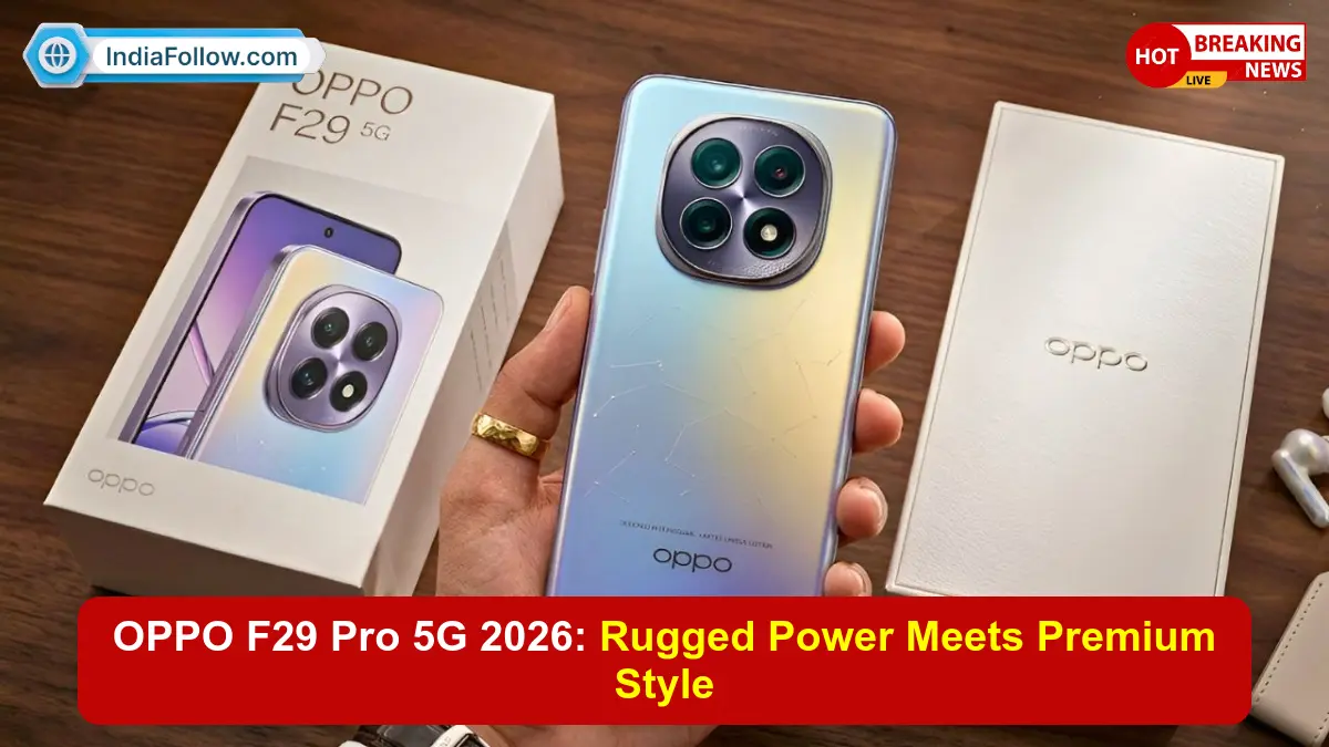 OPPO F29 Pro 5G 2026, rugged smartphone, Dimensity 7300, 50MP OIS camera, durable phone, fast charging, AMOLED display