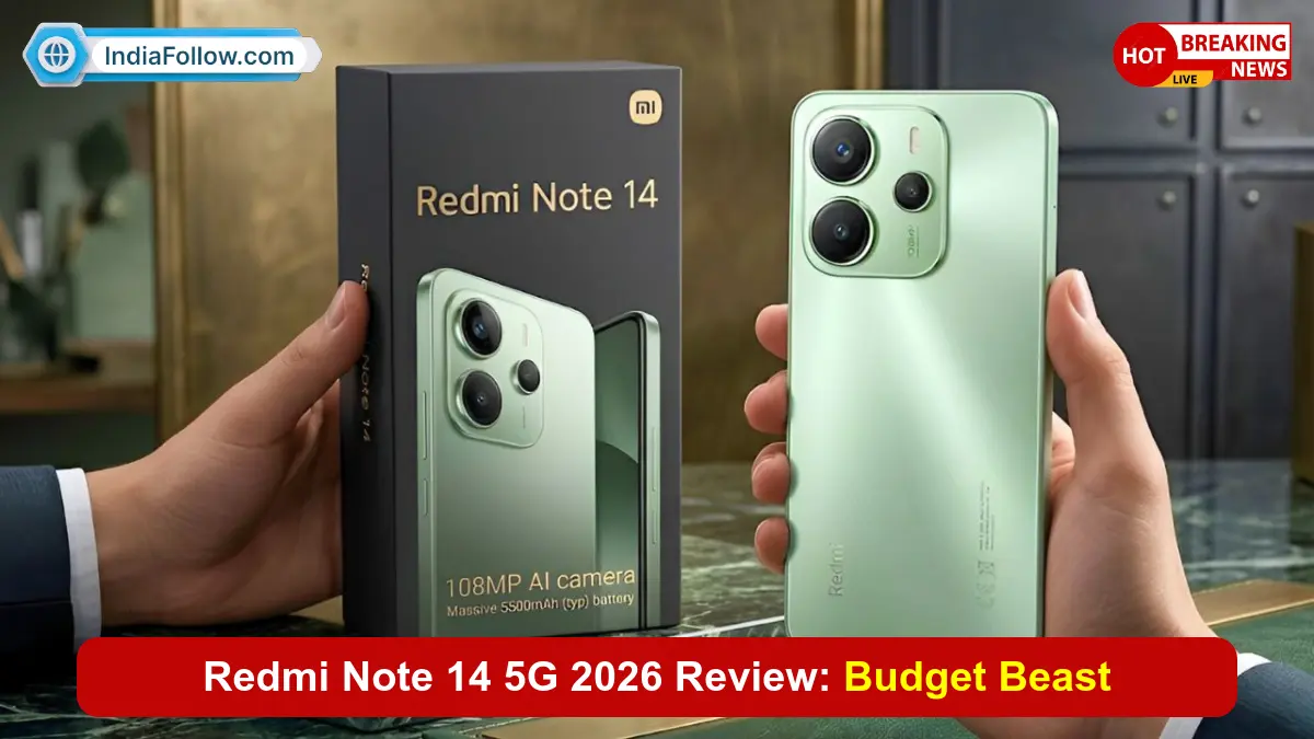 Redmi Note 14 5G 2026, Redmi Note 14 5G review, 108MP camera phone, HyperOS, budget 5G smartphone, Xiaomi 2026, long battery life