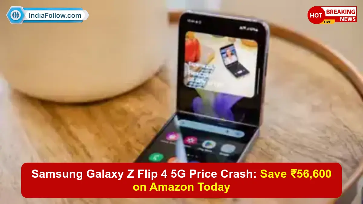 Samsung Galaxy Z Flip 4 5G, foldable phone, Samsung flip phone, Galaxy Z Flip 4 price, Amazon deals, Samsung discount, foldable smartphone India