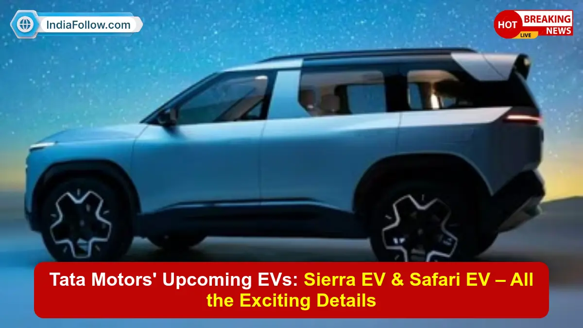 Tata electric SUV, Sierra EV specs, Safari EV range, Tata EV battery options, Indian electric car market, Tata Motors new models, EV SUV launch India