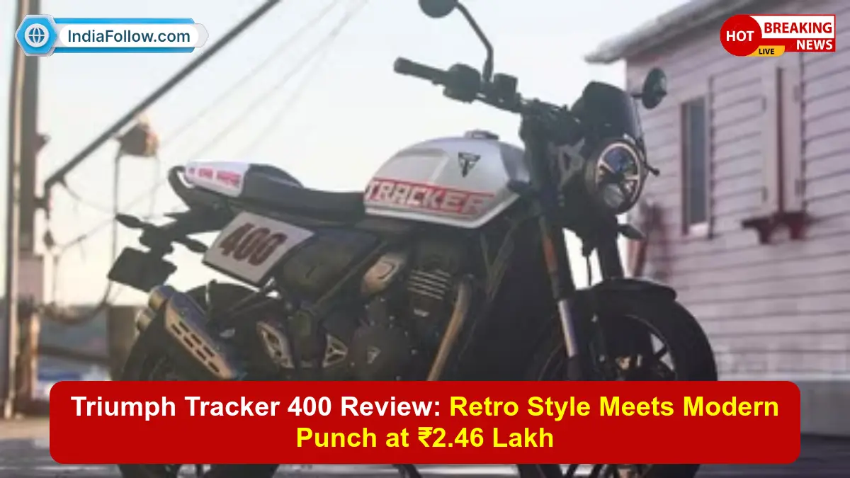 Triumph Tracker 400, Tracker 400 price, Triumph Tracker 400 mileage, Triumph Tracker 400 review, Tracker 400 vs Scram 440, Triumph 350cc bike