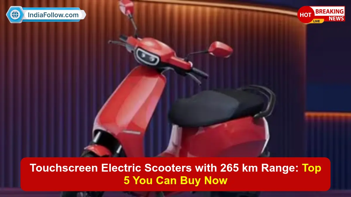 touchscreen electric scooter, Ola S1 Pro Gen 3, Ather 450X, TVS iQube ST, Simple One, Ather Rizta, 265 km range electric scooter, best electric scooter India